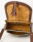 American Darling ADBGA424 Hand Tooled Hair-On Genuine Leather Women Bag Western Handbag Purse