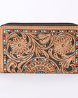 OHLAY KBG267 Coin Purse Hand Tooled Genuine Leather women bag western handbag purse