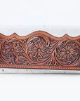 OHLAY WALLET Hand Tooled Hair-on Genuine Leather women bag western handbag purse