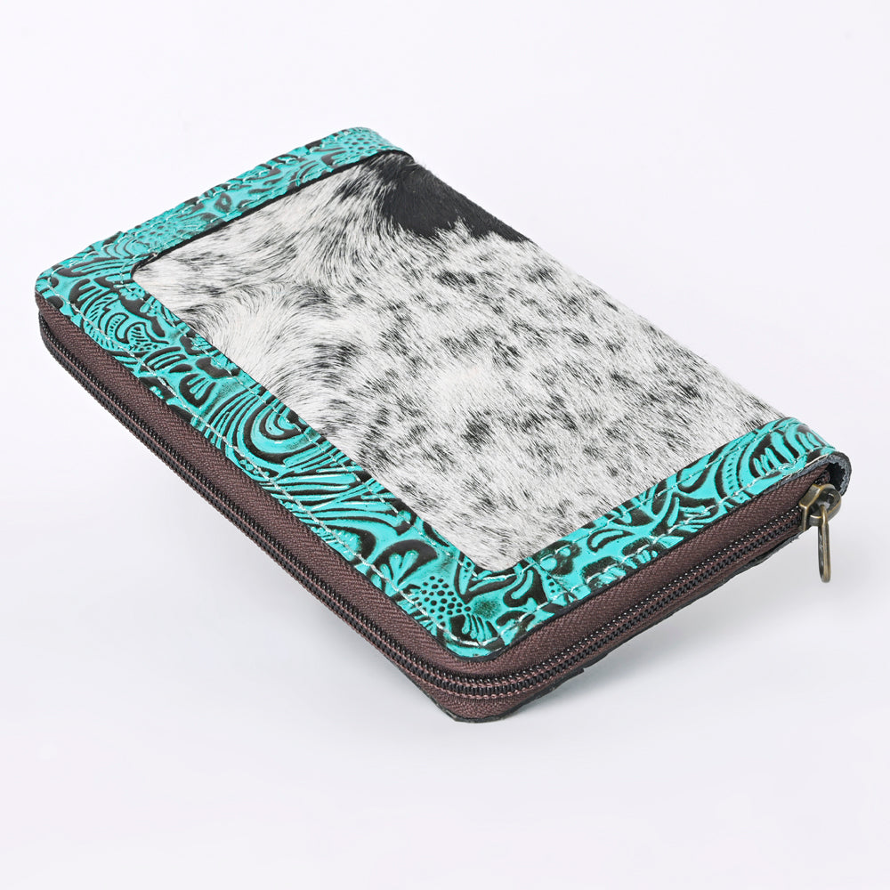 OHLAY KBG274 Coin Purse Embossed Hair-On Genuine Leather women bag western handbag purse