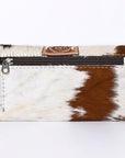 OHLAY KBG281 Coin Purse Hand Tooled Hair-On Genuine Leather women bag western handbag purse