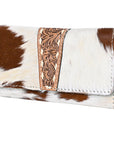 OHLAY KBG281 Coin Purse Hand Tooled Hair-On Genuine Leather women bag western handbag purse