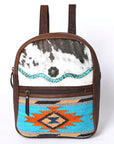 OHLAY SKBG284 Backpack Upcycled Wool Embossed Hair-On Genuine Leather women bag western handbag purse