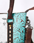OHLAY KBG286 TOTE Embossed Hair-on Genuine Leather women bag western handbag purse
