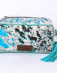 OHLAY TOILETRY  Hair-on Genuine Leather women bag western handbag purse