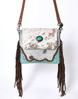 OHLAY KBG288 Cross Body Embossed Hair-On Genuine Leather women bag western handbag purse