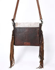 OHLAY KBG288 Cross Body Embossed Hair-On Genuine Leather women bag western handbag purse