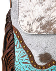 OHLAY KBG288 Cross Body Embossed Hair-On Genuine Leather women bag western handbag purse