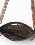 OHLAY KBG299 Clutch Hand Tooled Hair-On Genuine Leather women bag western handbag purse