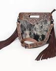 OHLAY KBG299 Clutch Hand Tooled Hair-On Genuine Leather women bag western handbag purse