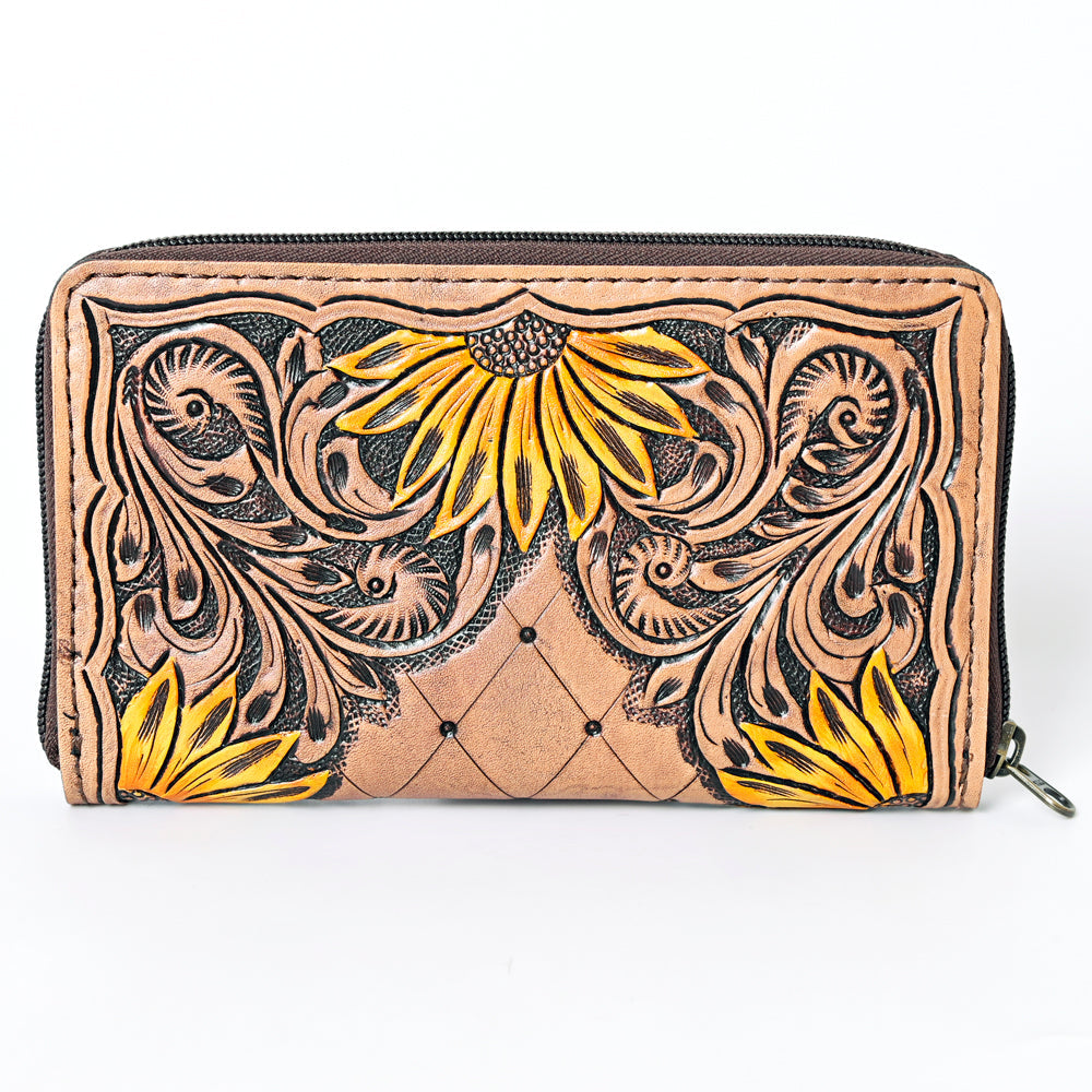 OHLAY KBG304 Coin Purse Hand Tooled Genuine Leather women bag western handbag purse