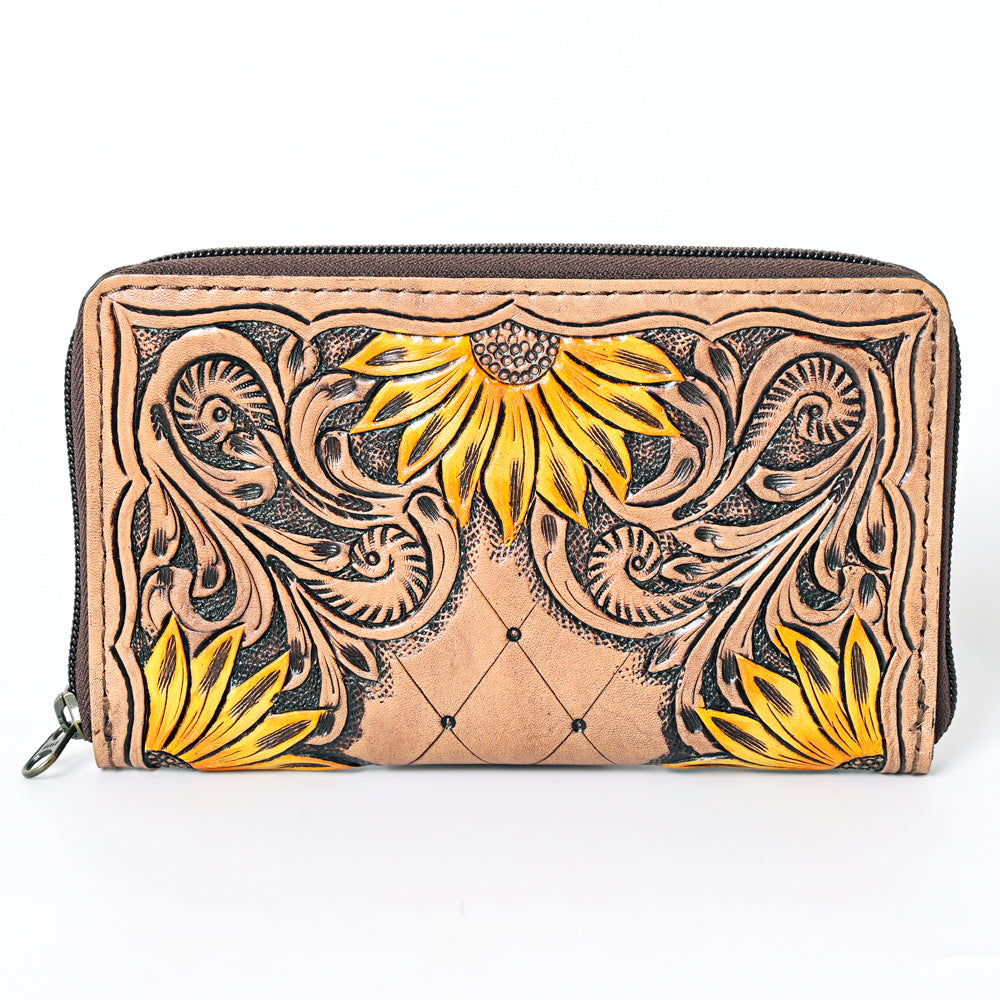 OHLAY KBG304 Coin Purse Hand Tooled Genuine Leather women bag western handbag purse