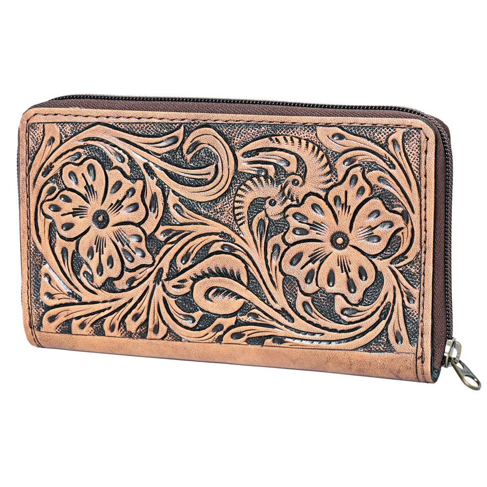 OHLAY KBG305 Coin Purse Hand Tooled Genuine Leather women bag western handbag purse