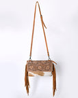 OHLAY WALLET Hand Tooled Hair-on Genuine Leather women bag western handbag purse