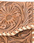 OHLAY WALLET Hand Tooled  Genuine Leather women bag western handbag purse