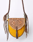 American Darling ADBGM289B Hand Tooled Genuine Leather Women Bag Western Handbag Purse