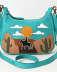 American Darling ADBGM355 Genuine Leather Women Bag Western Handbag Purse