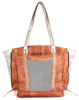 Never Mind Nmbgm135A Tote Vintage Handmade Genuine Cowhide Leather Women Bag Western Handbag Purse