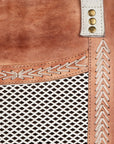 Never Mind Nmbgm135A Tote Vintage Handmade Genuine Cowhide Leather Women Bag Western Handbag Purse