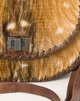 American Darling ADBG1221 Hand Tooled Hair-On Genuine Leather Women Bag Western Handbag Purse
