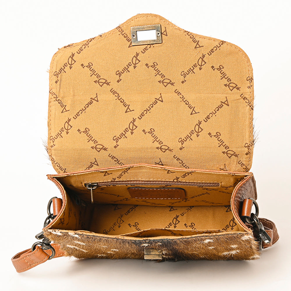 American Darling Small Crossbody Hair On Genuine Leather Women Bag Western Handbag Purse