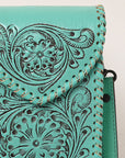 American Darling Cell Phone Holder Hand Tooled Genuine Leather Women Bag Western Handbag