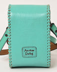 American Darling Cell Phone Holder Hand Tooled Genuine Leather Women Bag Western Handbag