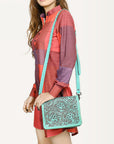 American Darling Cross Body I Hand Tooled Genuine Leather Women Bag Western Handbag Purse