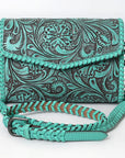 American Darling Hand Tooled Genuine Leather Women Bag Western Handbag Purse