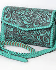 American Darling Hand Tooled Genuine Leather Women Bag Western Handbag Purse