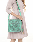 American Darling Hand Tooled Genuine Leather Women Bag Western Handbag Purse