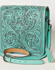 American Darling Hand Tooled Genuine Leather Women Bag Western Handbag Purse