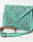 American Darling Hand Tooled Genuine Leather Women Bag Western Handbag Purse