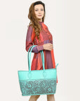 American Darling TOTE Hand Tooled Genuine Leather women bag western handbag purse
