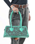 American Darling Hand Tooled Genuine Leather Women Bag Western Handbag Purse