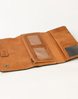 OHLAY WALLET Hand Tooled  Genuine Leather women bag western handbag purse