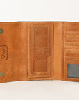 OHLAY WALLET Hand Tooled  Genuine Leather women bag western handbag purse