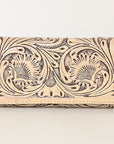 OHLAY WALLET Hand Tooled  Genuine Leather women bag western handbag purse
