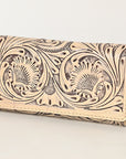OHLAY WALLET Hand Tooled  Genuine Leather women bag western handbag purse