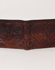 OHLAY Genuine Leather Hand Tooled Bifold Wallet bag western handbag purse
