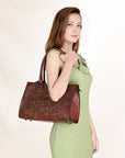 OHLAY KBG334B TOTE Hand Tooled Genuine Leather women bag western handbag purse
