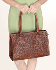 OHLAY KBG334B TOTE Hand Tooled Genuine Leather women bag western handbag purse