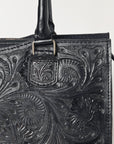 OHLAY KBG334 TOTE Hand Tooled Genuine Leather women bag western handbag purse