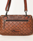 OHLAY WALLET Hand Tooled  Genuine Leather women bag western handbag purse