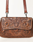 OHLAY WALLET Hand Tooled  Genuine Leather women bag western handbag purse