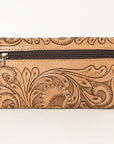 OHLAY WALLET Hand Tooled  Genuine Leather women bag western handbag purse