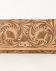 OHLAY WALLET Hand Tooled  Genuine Leather women bag western handbag purse