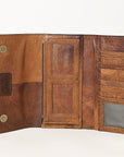 OHLAY WALLET Hand Tooled  Genuine Leather women bag western handbag purse