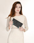 OHLAY WALLET Hand Tooled  Genuine Leather women bag western handbag purse