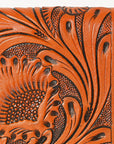 OHLAY WALLET Hand Tooled  Genuine Leather women bag western handbag purse